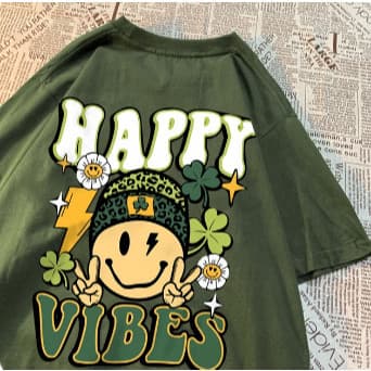 Camiseta Streetwear Happy Emoji Vibes Camisa Modelo Exclusivo Granfina Shops Garanta a Já a Sua Envio Já !