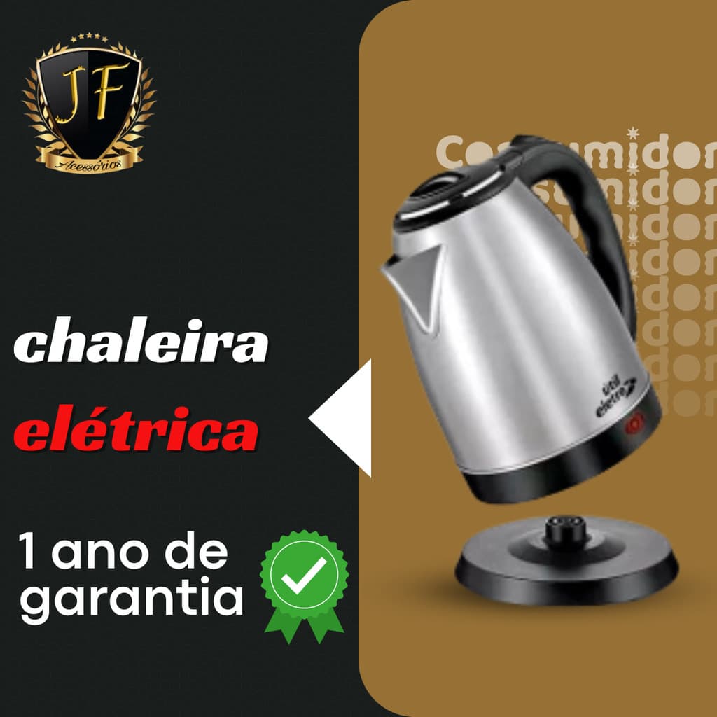 Chaleira Elétrica 110v e 220v Jarra Elétrica Térmica para Chá e Café