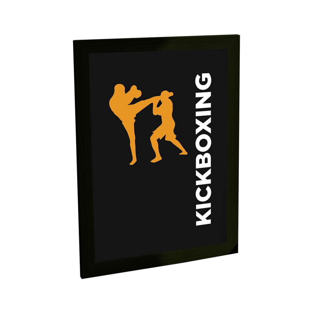 Quadro Decorativo Kickboxing Artes Marciais Decoração