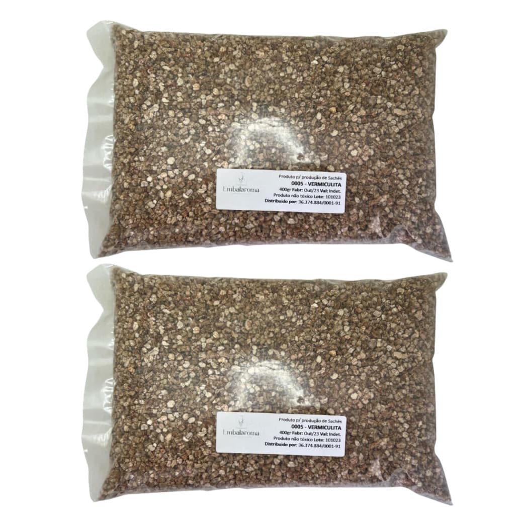 kit 2 Vermiculita 400gr P/ Sache Perfumado Lembrancinha