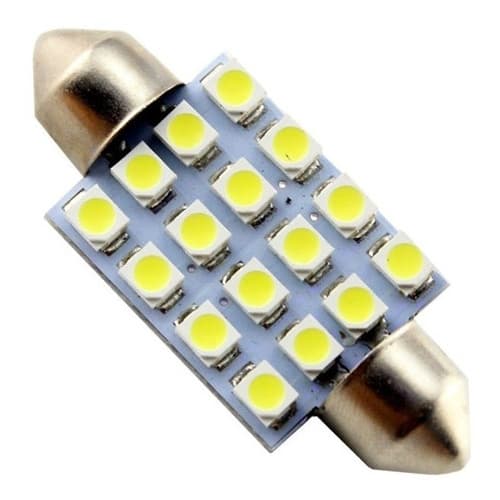 Kit 3 Lâmpadas Torpedo 16 Led Teto Honda Civic City Fit 31mm