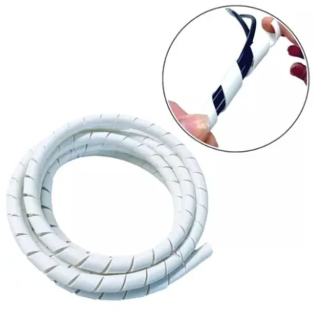 Tubo Organizador De Cabos E Fios Em Espiral  10mmx1,5m Plástico  - Startools