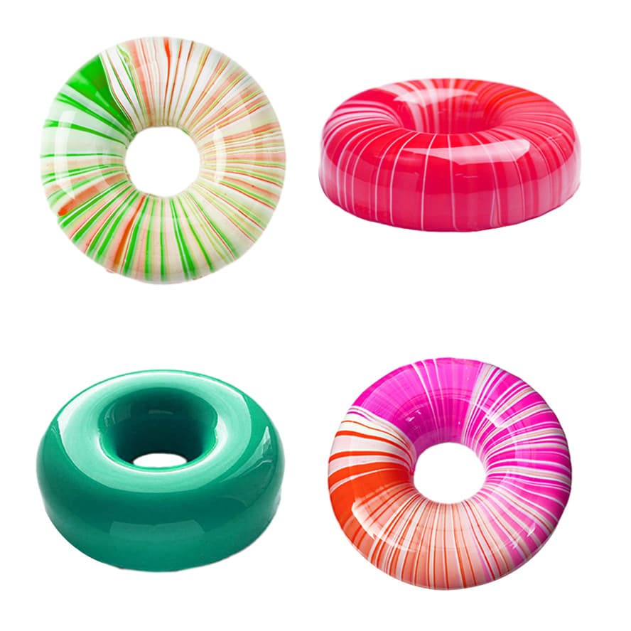 Mousse sobremesa Donut antiaderente molde de bolo de Silicone produto comestível