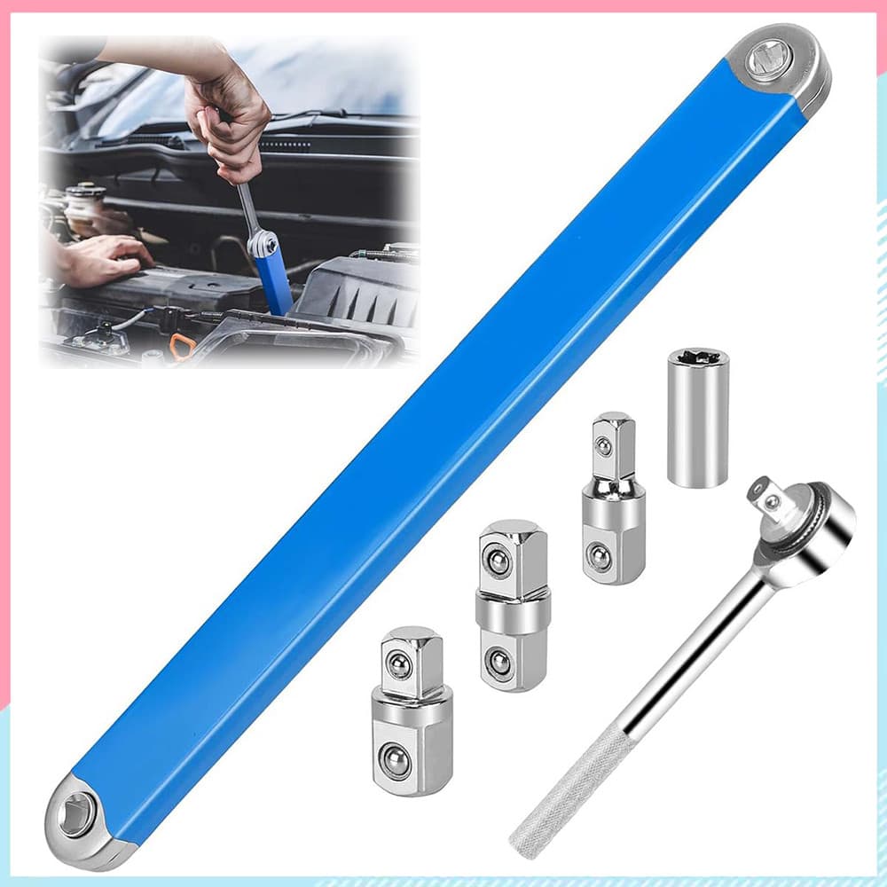 Chave de extensão offset, conjunto de extensão de catraca, ferramenta extensora de chave de soquete pronta para impacto