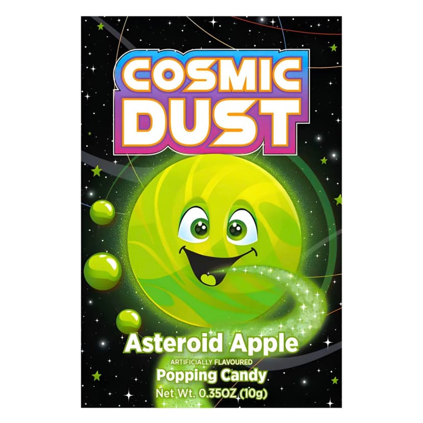 2x Explosiva Cosmic Dust Ateroid Apple - Popping Candy