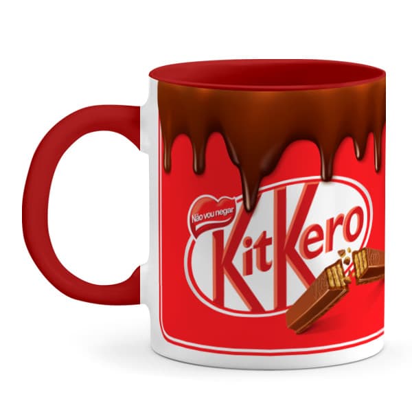 Caneca Kit Kero Amor de Namorados I Disponível nas Cores Vermelha ou Branca I em Cerâmica 325ml