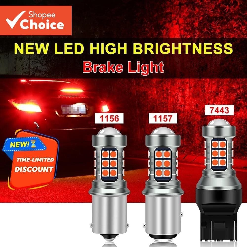 1 Pçs Carro LED Lâmpada De Freio T20 7440 W21W/7443/1157 BAY15D/1156 Luz Traseira Piscando E Não Reversa