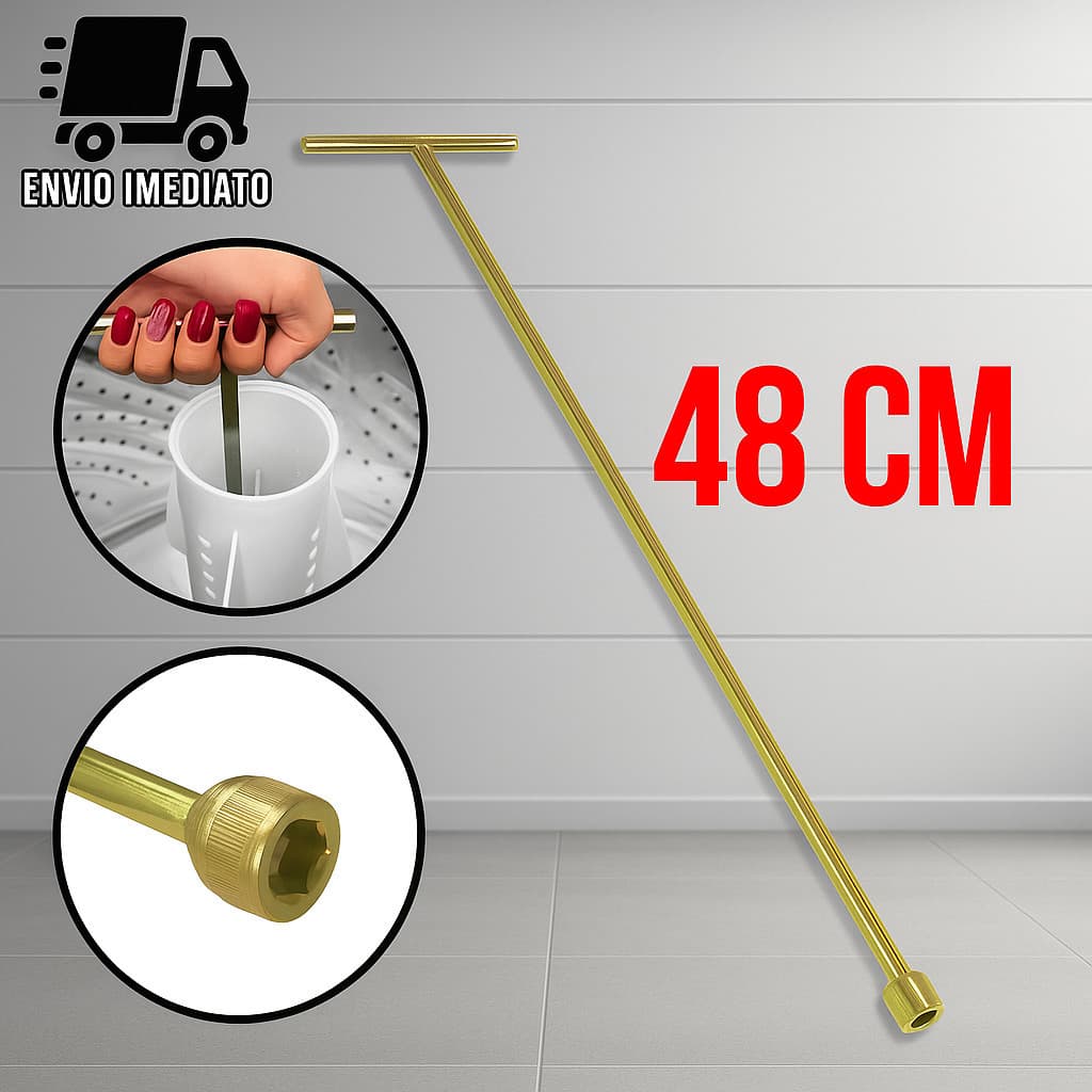 Chave T 10mm Longa para Agitador e Maquina de Lavar
