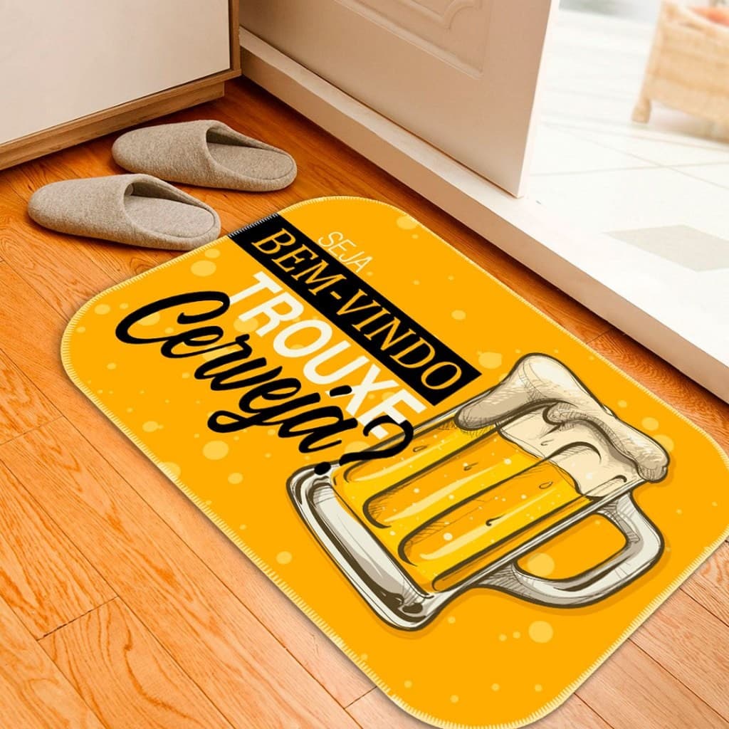Tapete Decorativo com Estampa Criativa – Antiderrapante | Pronta Entrega