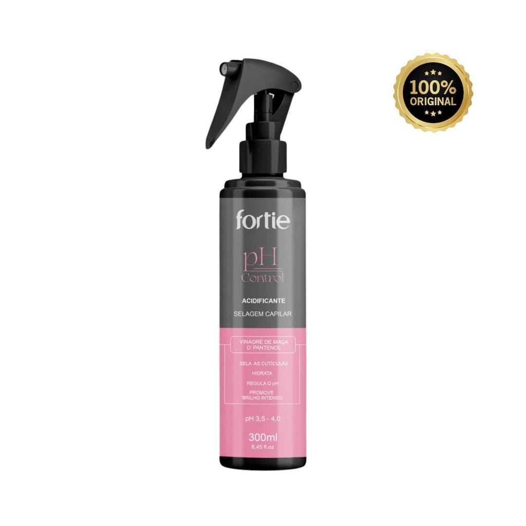 FORTIE ACIDIFICANTE PH CONTROL 300ML – SELAGEM CAPILAR Cabelos porosos, ressecados ou danificados por químicas
