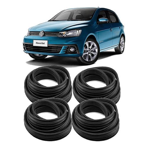 Kit 4 Guarnições De Vedação Porta Gol G5 G6 G7 Todos Os
