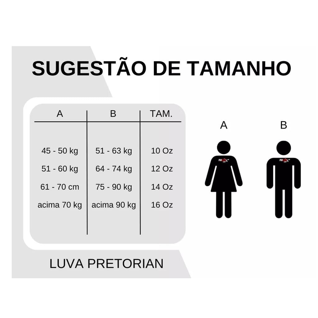 Kit Luva Muay Thai Boxe Pretorian Elite + Bandagem - Preto