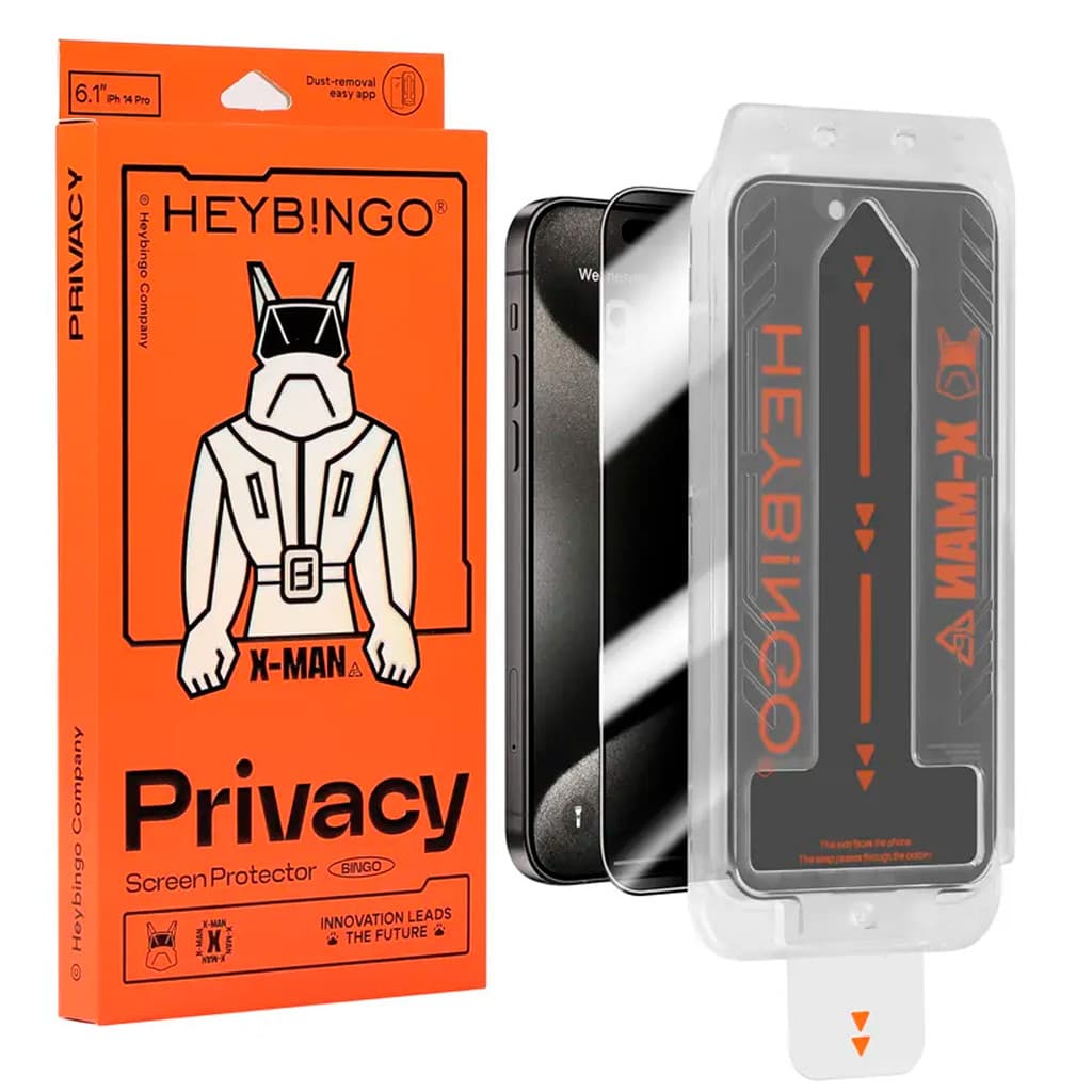 Película de Proteção Privacidade Com Aplicador HeyBingo Iphone 16 Pro