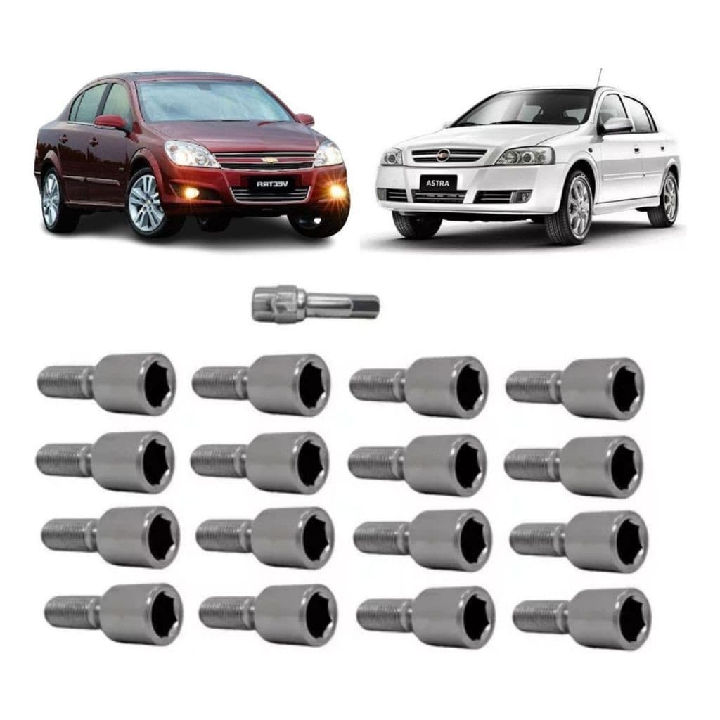 16 Parafuso Roda Liga Leve Multi Allen 12x1,5 Astra Vectra