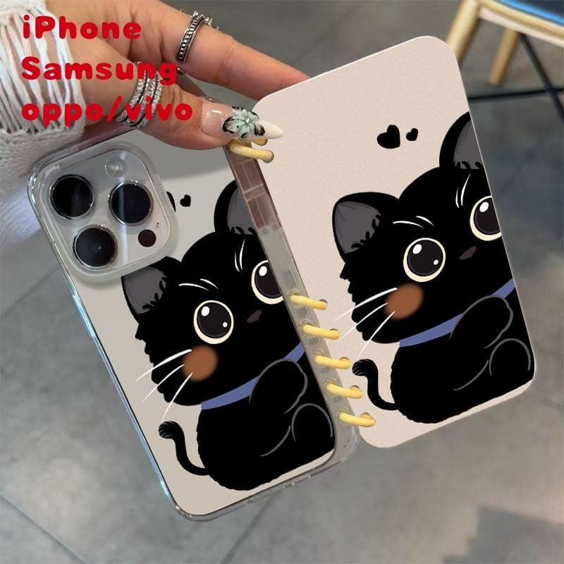 Capa De Telefone Com design De Flip , Formato De Livro Fofo , Para Samsung S24FE/A55/S22Ultra/A56 iPhone 11-17promax A56