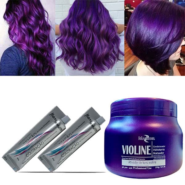Kit Violine 01 Mascara 250g e 02 Coloração Nº66.226 Violine Mairibel
