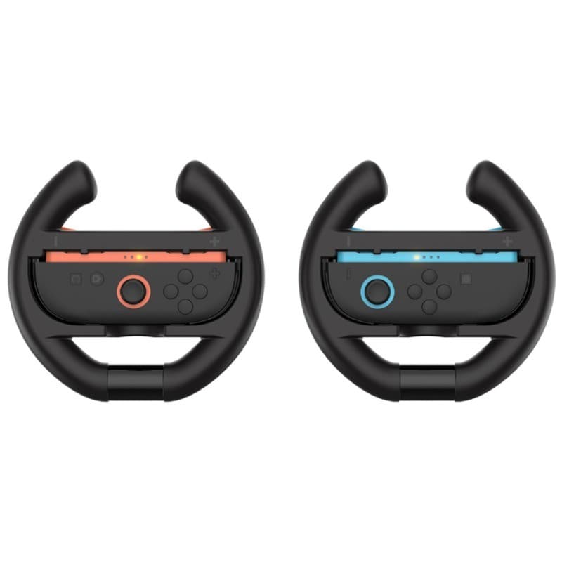 Par de Grips e Volantes Suporte Joycon Nintendo Switch 2 Dobe Preto Grip e Volante JoyPad Switch 2 Adaptador