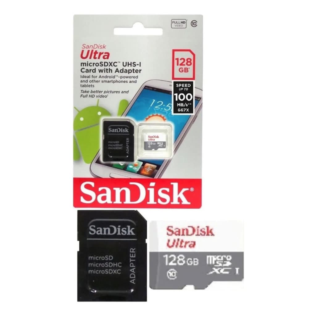 Cartão Memoria Micro Sd 128Gb Sandisk P/ Camera Segurança