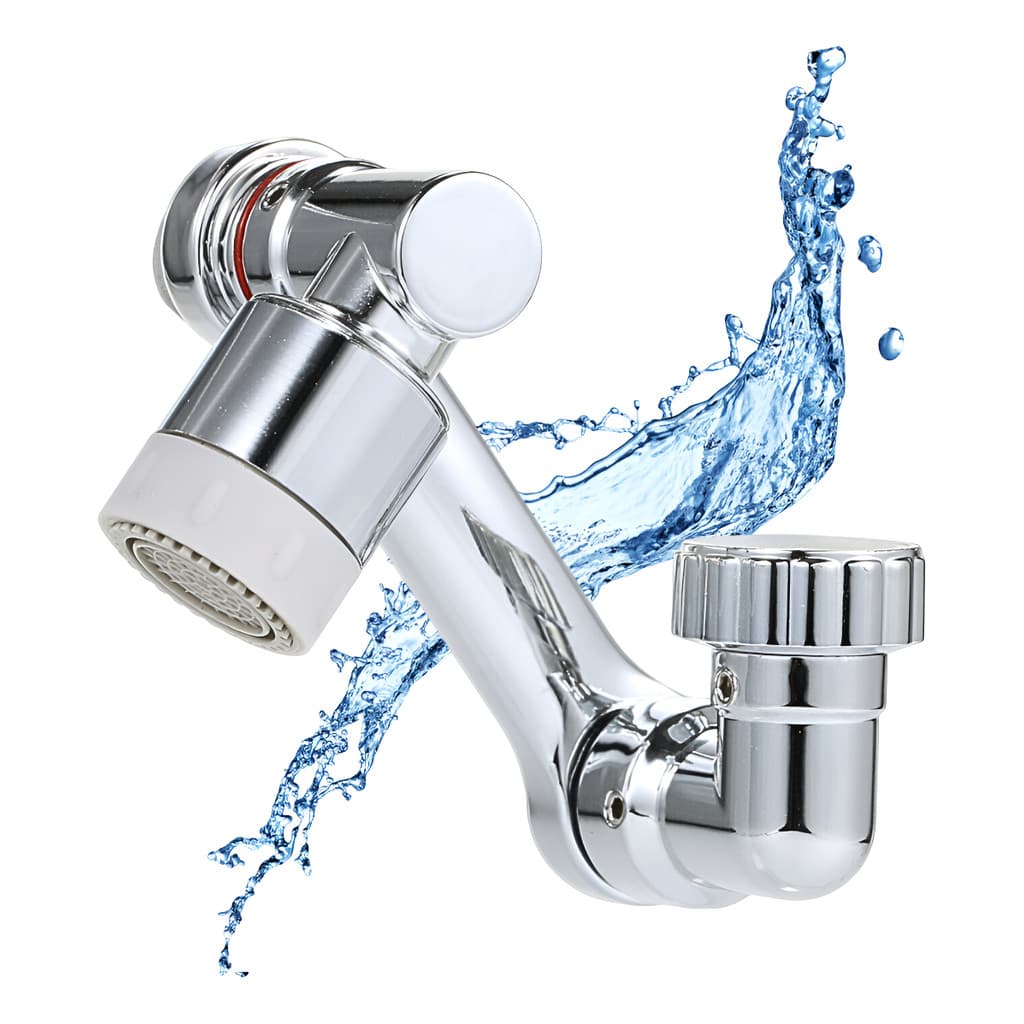 Adaptador Torneira Extensor Rotativa Universal Aerador Prata