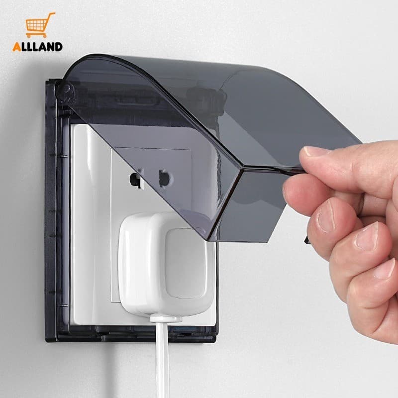 5Pcs Protetores De Tomadas De Interruptor Autoadesivos-Tampas Protetoras Elétricas Tipo 86-Caixas À Prova D'água Alimentação Doméstica