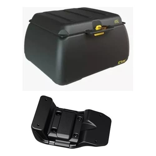 Bau Para Motoboy Entregador Passeio 65 Litros Medio E Suporte Universal Icbras
