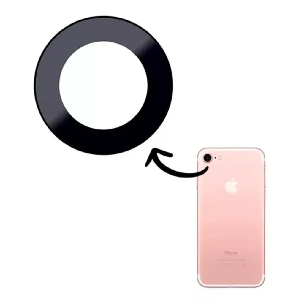 lente de vidro para câmera traseira iphone 7 e 7g