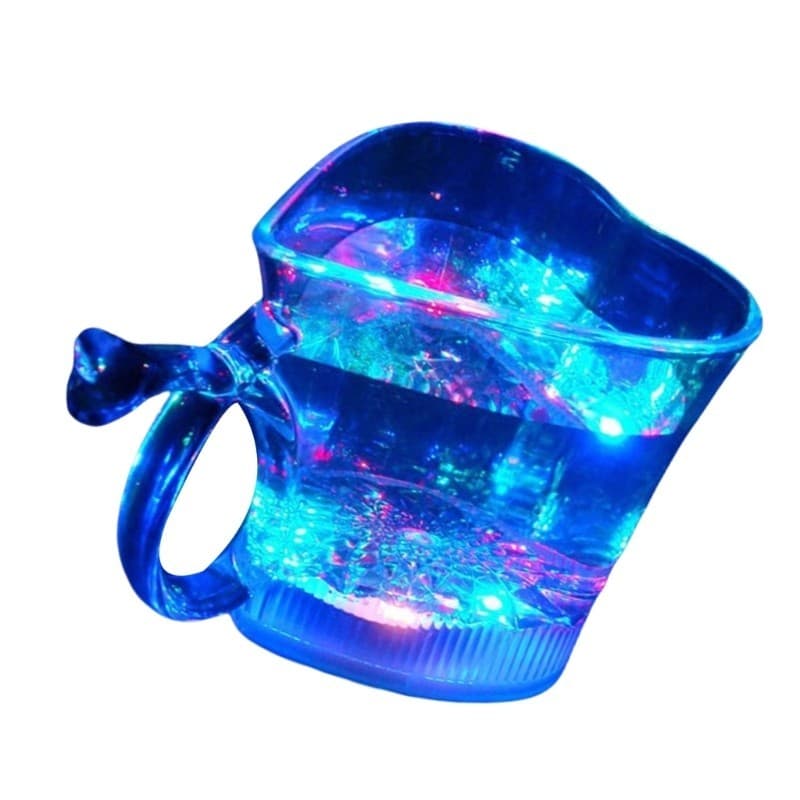 YU Amor Coração Copo LED Copos Coloridos Luminoso De Iluminação Colorida Textura PP Adequado Para Festas E Comemoração