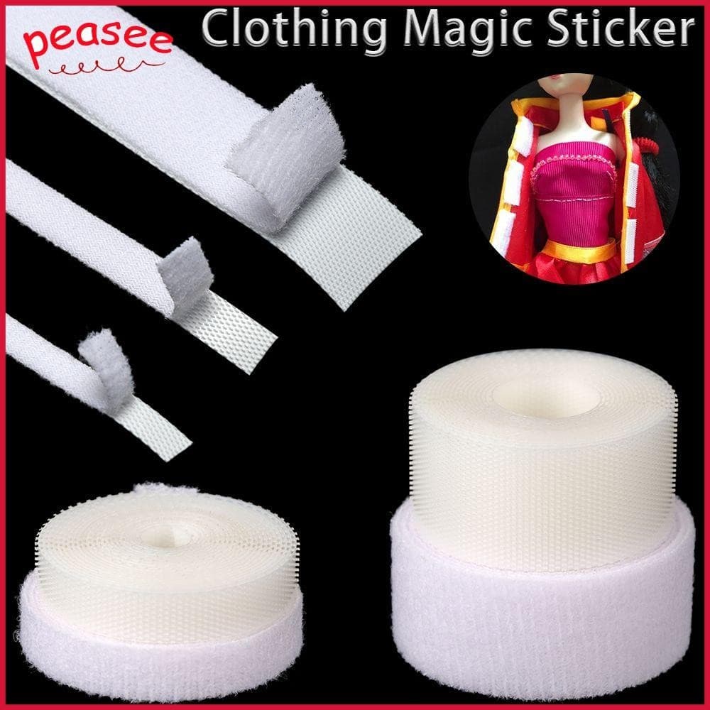 [PEASEE] Fita Fixadora De Roupas DIY Acessórios De Alta Qualidade 6/8/20 Mm De Largura Fitas Mágicas Adesivo