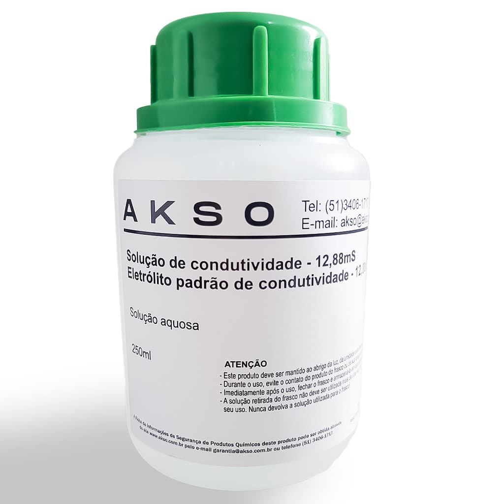 Solução de condutividade 1288 mS/cm AKSO 250ml