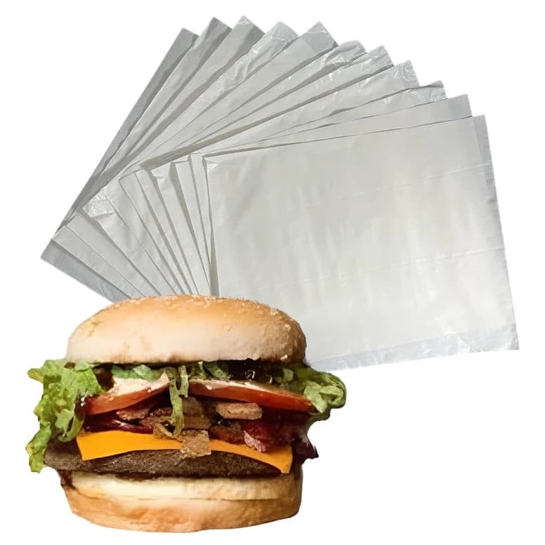Saco Leitoso Para Lanche Delivery 23x19 Embalagem Hambúrguer