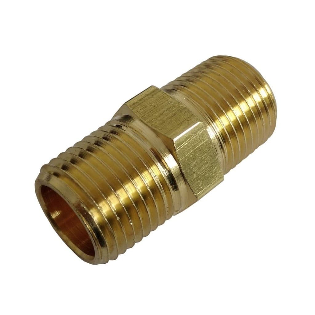 Niple Reto  NPT 1 Em Latão