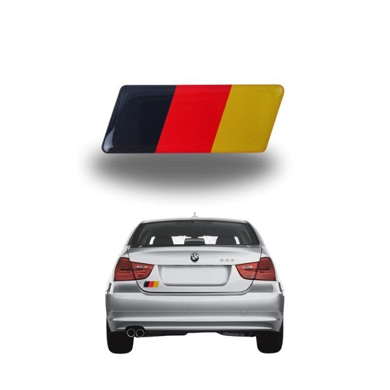 1 Emblema Adesivo Resinado Volkswagen Bandeira Alemanha Rs01