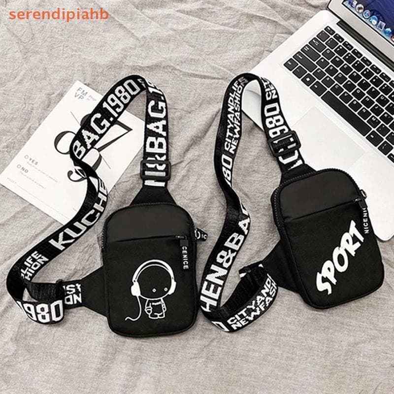 [serendipiahb] Waterproof Men's Shoulder Bag Square Crossbody Bags 丨 Sacoche Homme new