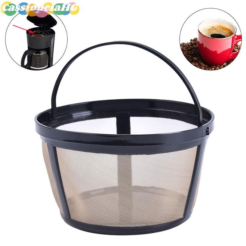 (cassiopeiahg) Cesta De Filtro Cilíndrico De Aço Inoxidável Pote Tela De Malha Peças Para Máquina De Café Novas