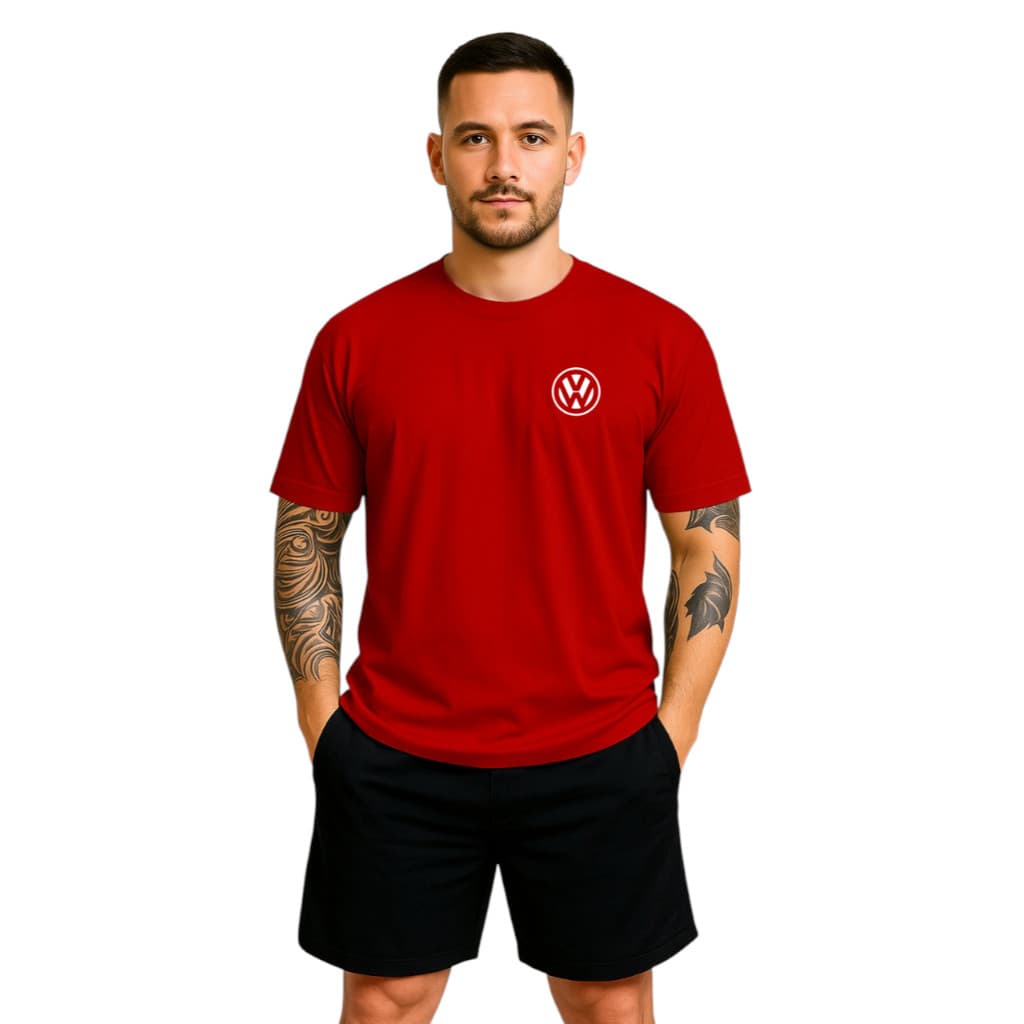 Camiseta Volkswagen LOGO Camisa Algodão De Qualidade