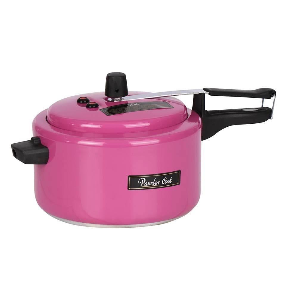 Panela de Pressão de 5 Litros com 2 Válvulas de Segurança Pink Panelar Cook