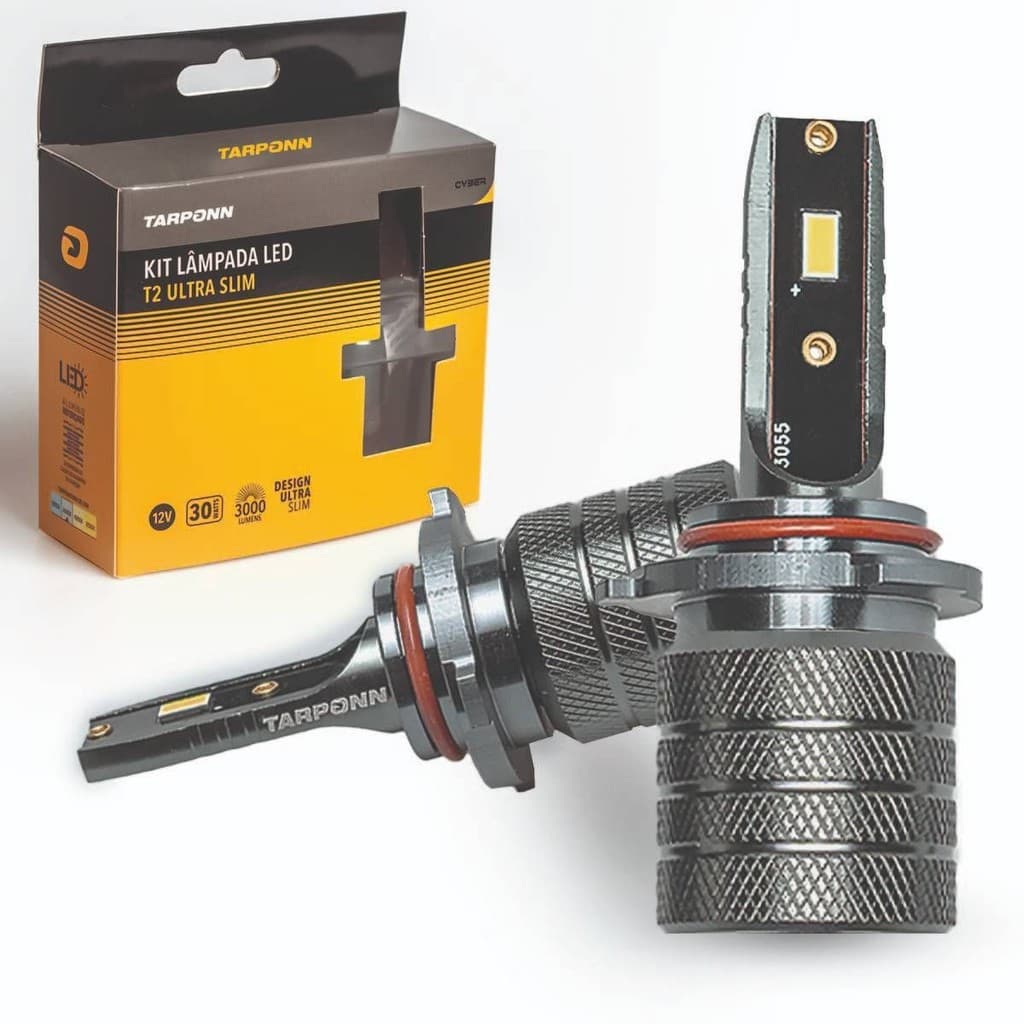 KIT LÂMPADA LED T2 ULTRA SLIM H16 30W 3000LM TARPONN