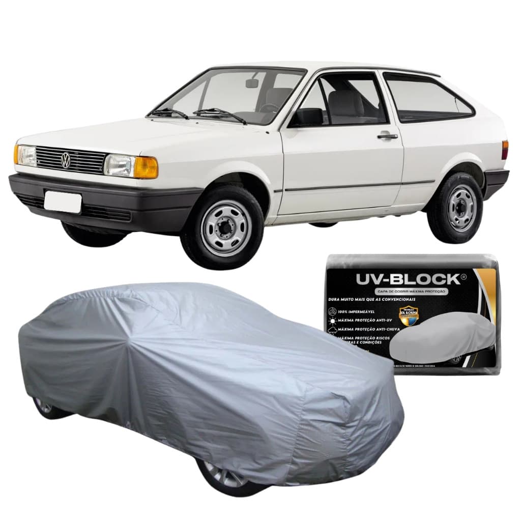 Capa Cobrir Carro Modelo Volkswagen Gol Quadrado - Capa Impermeável Bloqueia Raios UV