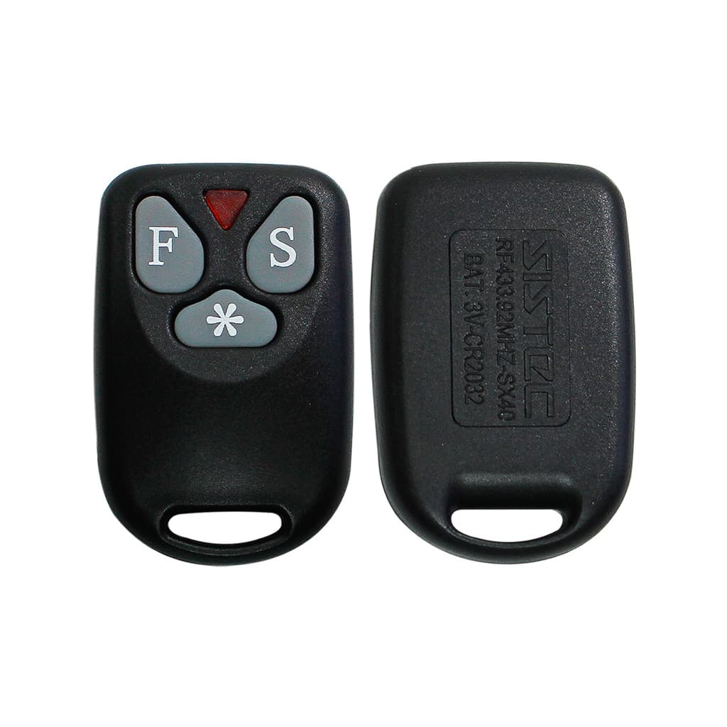 Capa Carcaça Oca Controle Alarme Sistec 986 Sx40 3 Botões