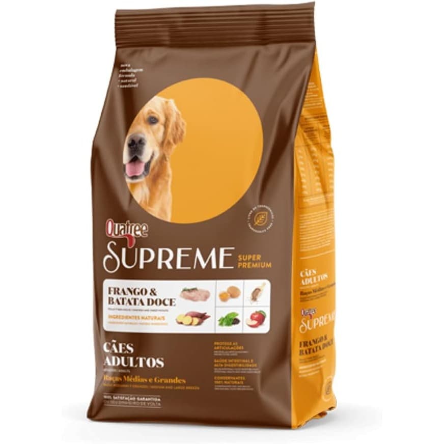 Ração Quatree Supreme Adultos Raças medias e grandes 15Kg
