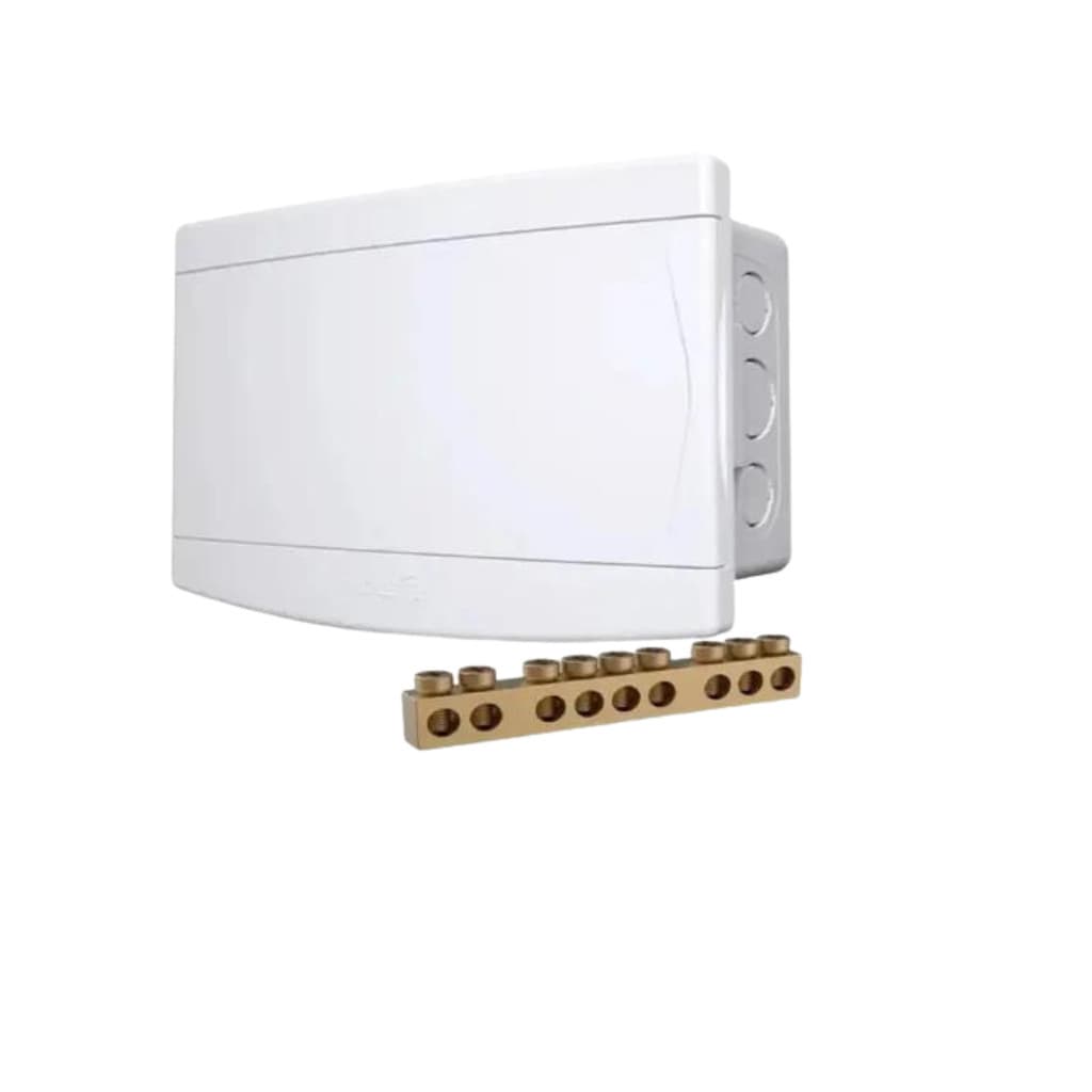 Quadro de Distribuição 6/8 Disjuntores C/Barramento Tigre