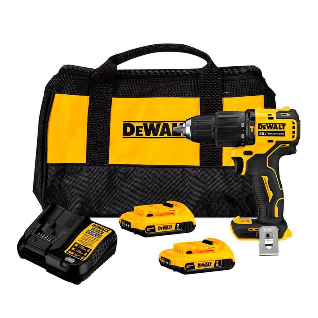 Parafusadeira/Furadeira Impacto 1/2" Bateria 20v Atomic Dewalt Dcd709d2-Br
