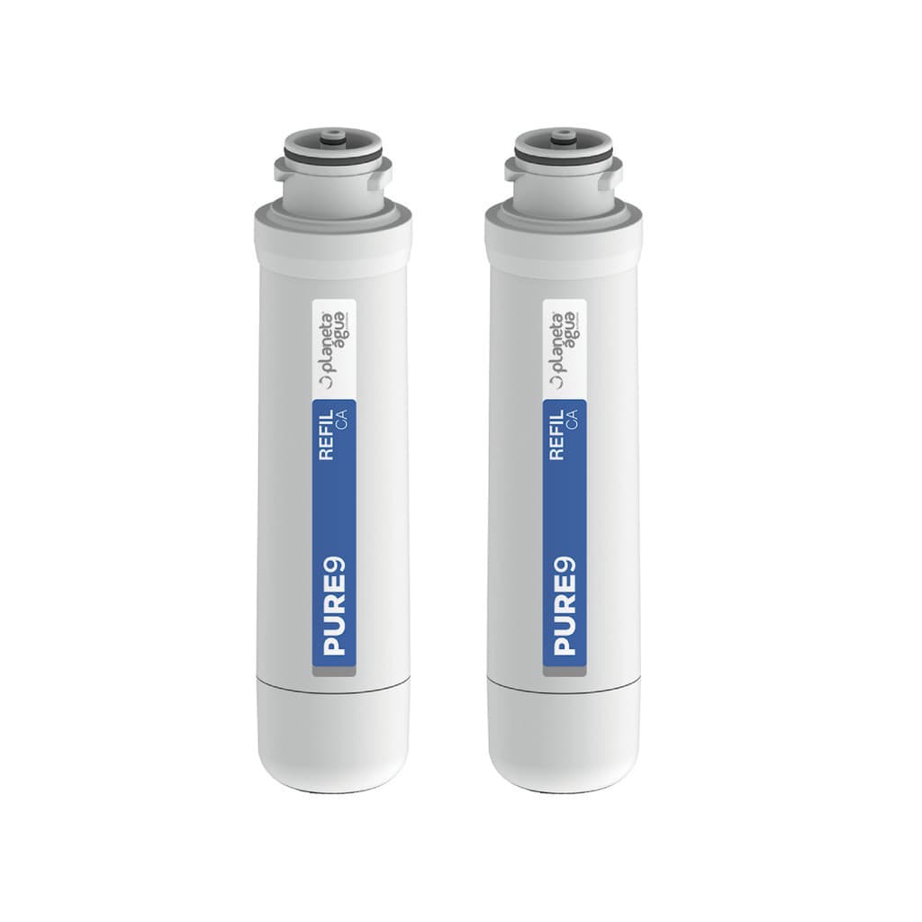 2 Refil Para Filtro Purificador Planeta Água Pure9 Original