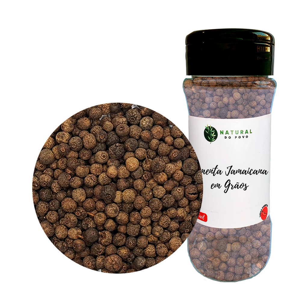Pimenta Jamaica em Grãos Selecionados Premium Pote com Dosador 70g