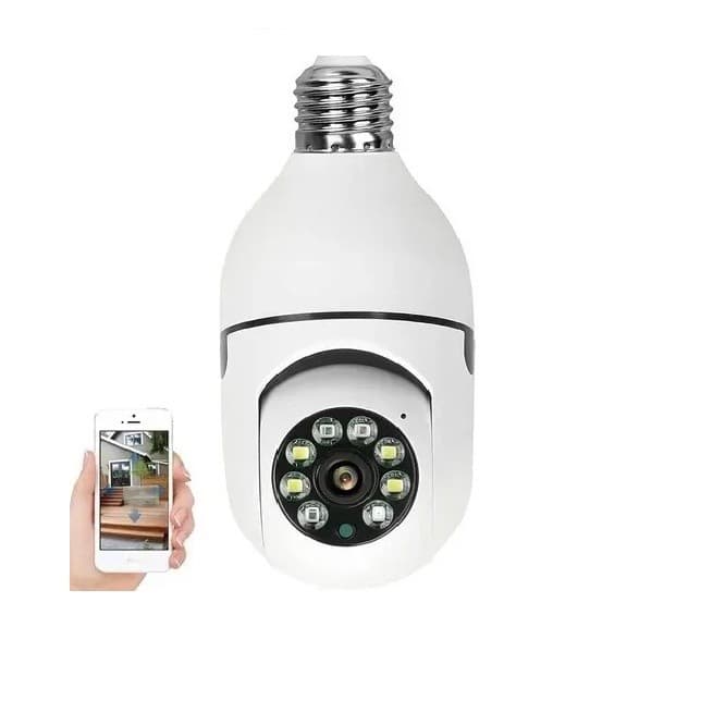Camera Ip Segurança Lampada Yoosee Panoramica Wifi1080 Espia