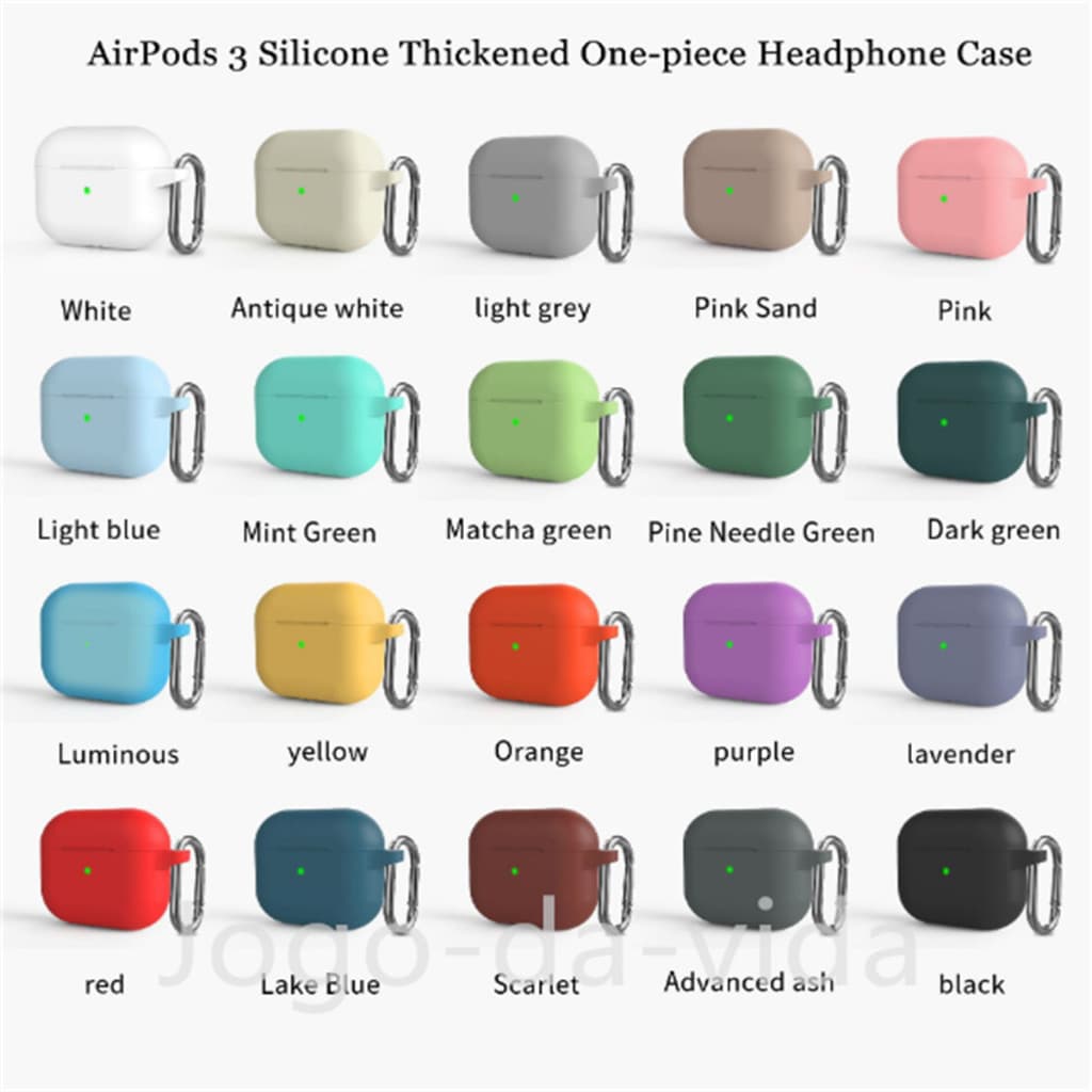 Capa Case capinha de Silicone Protetora para fone apple AirPods 3