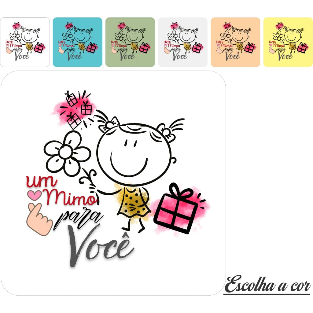50 100 150 200 UNIDADES ADESIVO ETIQUETA TAG QUADRADO 3,5CMX3,5CM UM MIMO PARA VOCE  MODELO 9 A PROVA DE AGUA  AUTO ADESIVA UNIDADES PARA EMBAGENS CAIXAS SAQUINHO PAPEL TERMICO POTES E POTES DE GELADEIRA