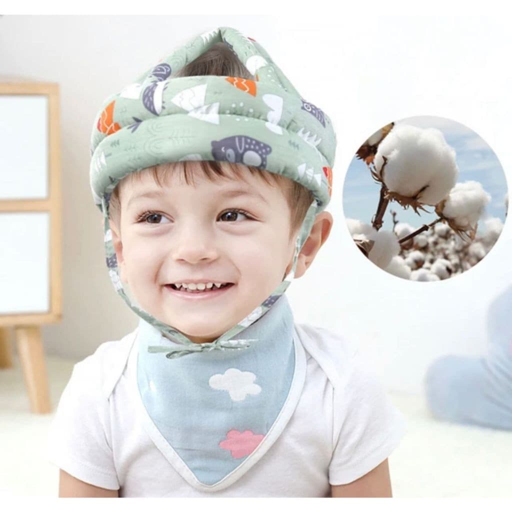 Capacete Protetor De Cabeça Infantil Com Tamanho Ajustável Para Bebês Engatinhar Primeiros Passos