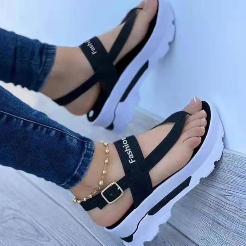 2024 Novos Sapatos Femininos Sandálias Peep Toe Para Mulheres Retro Leves Plataforma Calçados De Cor Sólida
