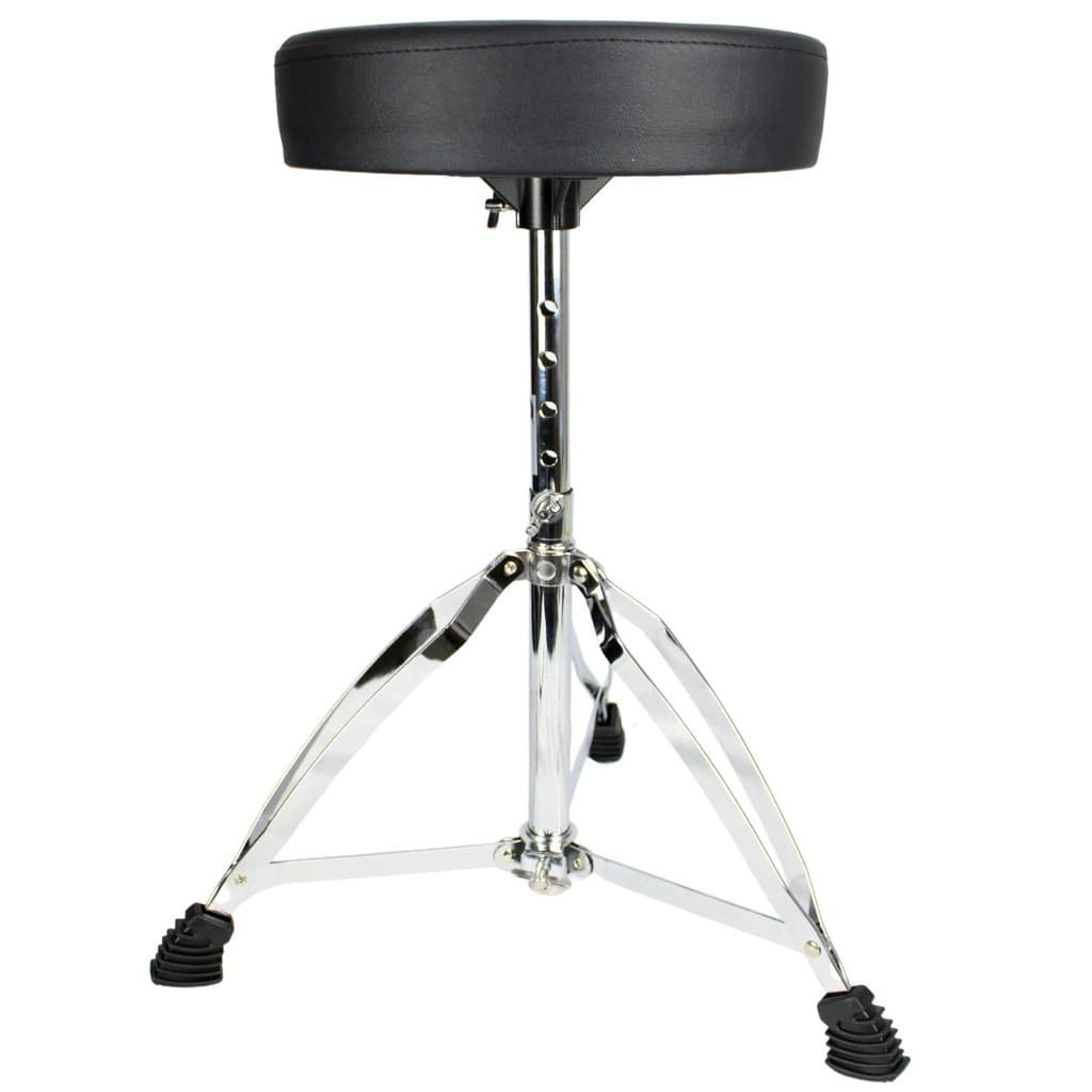 Banco Bateria Almofadado Cromado Groove Gd702